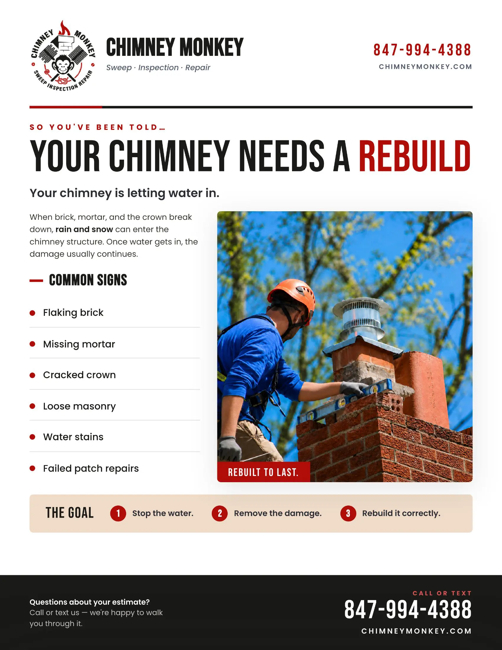 Chimney Rebuild Guide from Chimney Monkey, page 1