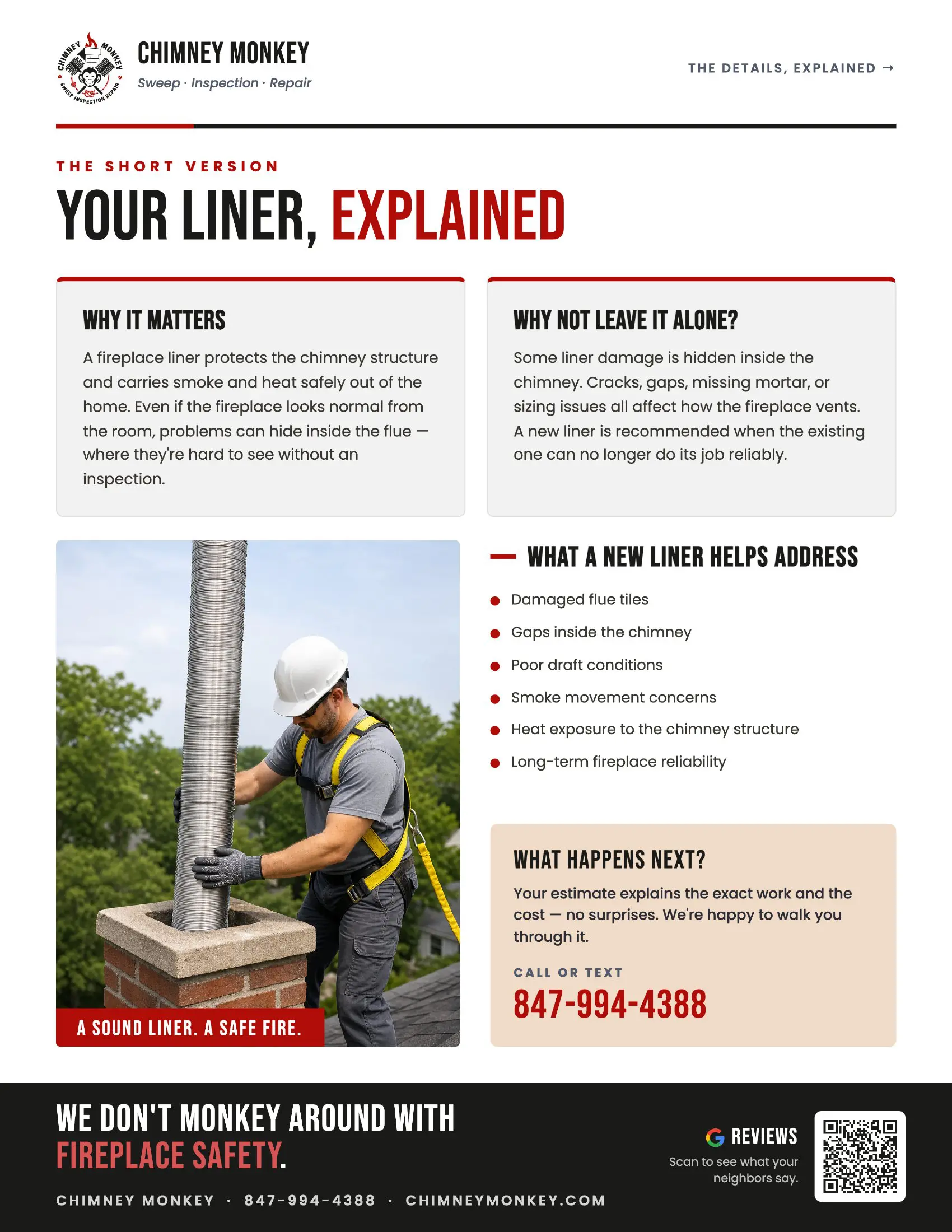 Fireplace Liner Guide from Chimney Monkey, page 2