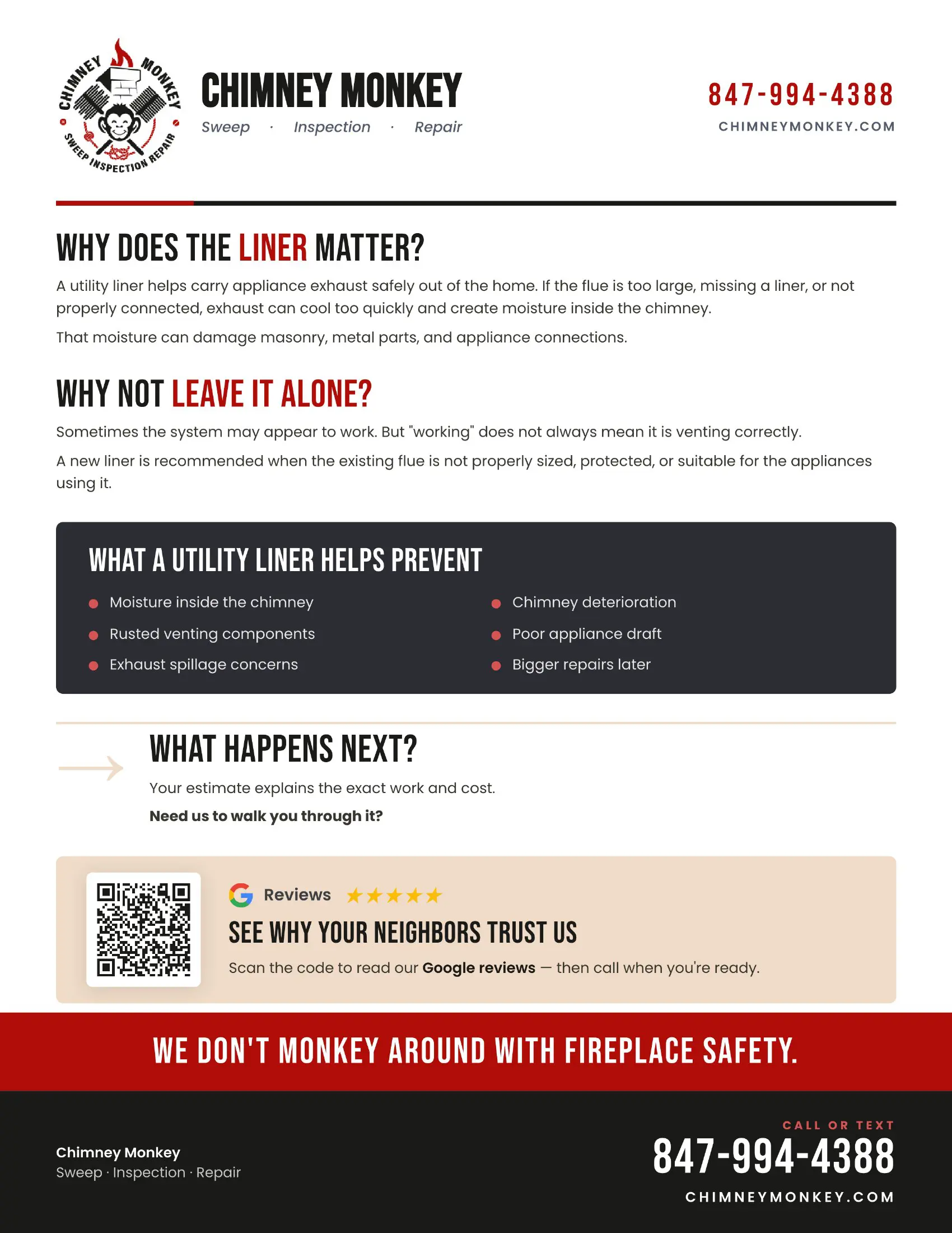 Utility Flue Liner Guide from Chimney Monkey, page 2