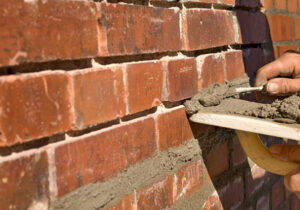 Repointing brick wall
