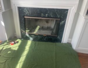 factory-built fireplace refractory panels
