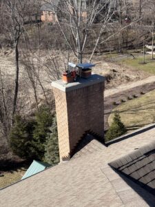 Chimney Sweep on Clair View Court in Lake Zurich